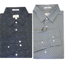 GANT DIAMOND G Men's Mini Square Print Fitted Hidden BD 3050162 Size M 225 NWT