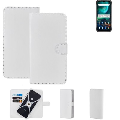 Schutzhülle für UMIDIGI Bison 2021 Hülle + Bumper weiss Flipstyle Tasche Book