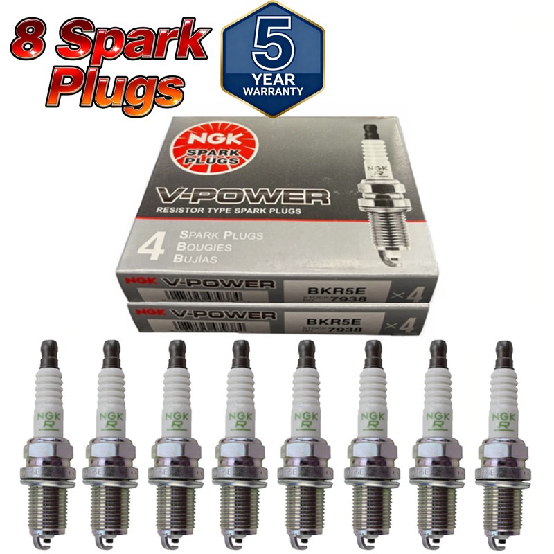 8PCS NGK 7938 BKR5E V-Power Spark Plugs for XC92YC XC12YC TY26709 RC14YC ae