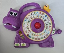 PURPLE Vtech SPINNING LIGHTS LEARNING HIPPO Toy Toddler Baby Tested Works Great