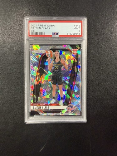 2024 Panini Prizm WNBA #145 Caitlin Clark Ice Rookie RC PSA 9