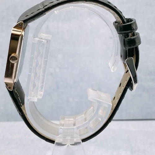 YSL Saint Laurent Ladies Rectangular Brown Watch Authentic Working Used - Picture 2 of 3