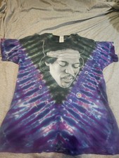 Vintage 1997 Jimi Hendrix Tie Dye T-Shirt Cosmic Space Theme XXL USA Made