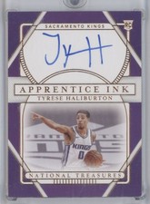 Tyrese Haliburton 2020 National Treasures Apprentice Ink White Box Auto RC #1/1