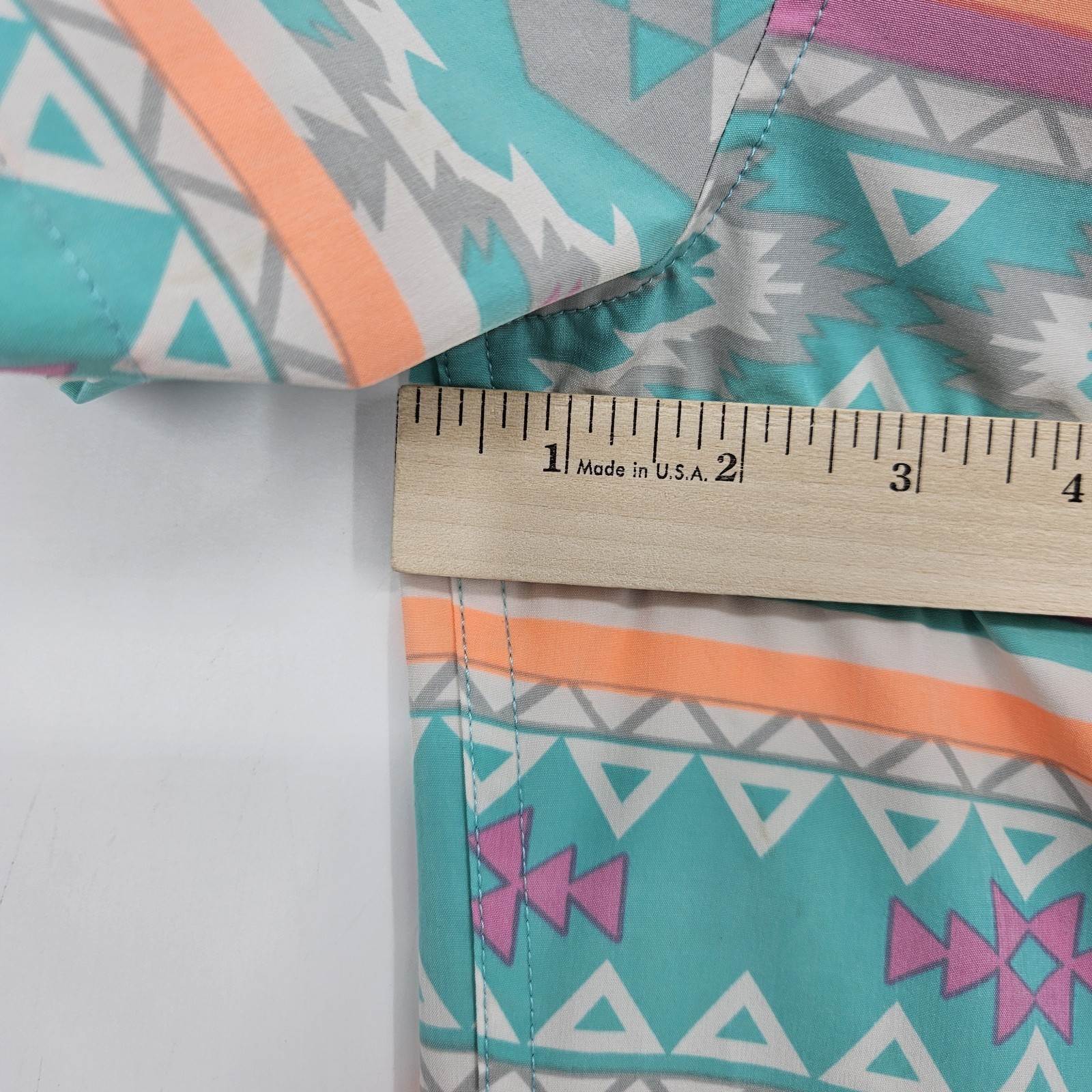 Chubbies Nutter Shirt Mens Medium Performance Polo Colorful Aztec Weekend 