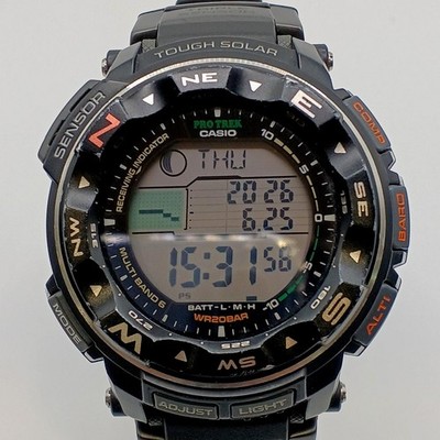 Casio Pro Trek PRW-S2500 Digital Watch GPS Altimeter Barometer Used