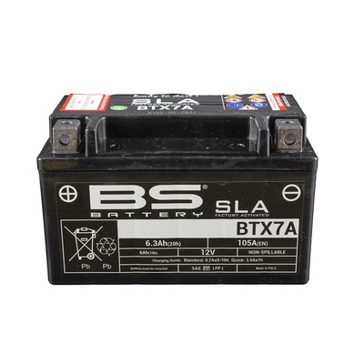 BS Batterie 12V 6AH YTX7A- Gel (für: Kymco Stryker II 125 Offroad DA25BB 06-07 )
