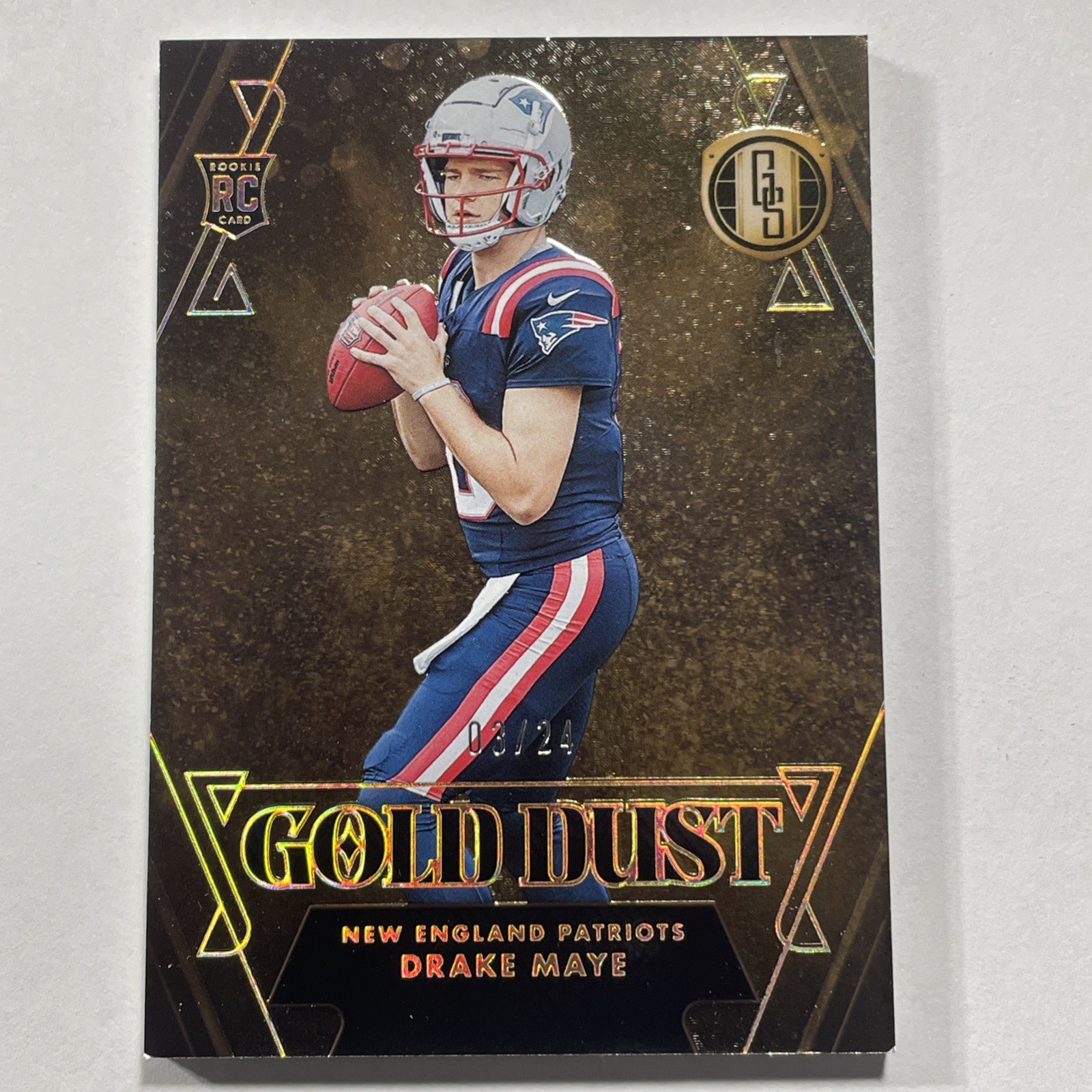 Drake Maye ROOKIE /24 🔥 2024 Gold Standard Gold Dust PATRIOTS ONLY 1 ON EBAY