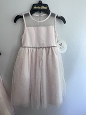American Princess Girl Spring Dress Size 6 Elegant Light Pink Blush With Jewels