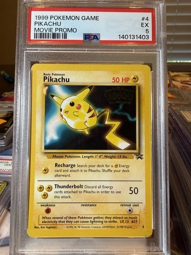 Pikachu (Movie Promo) 04/53 Wotc Promo PSA 5