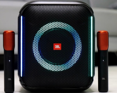 JBL Partybox Encore Portable Bluetooth Karaoke Speaker + 2 Mics