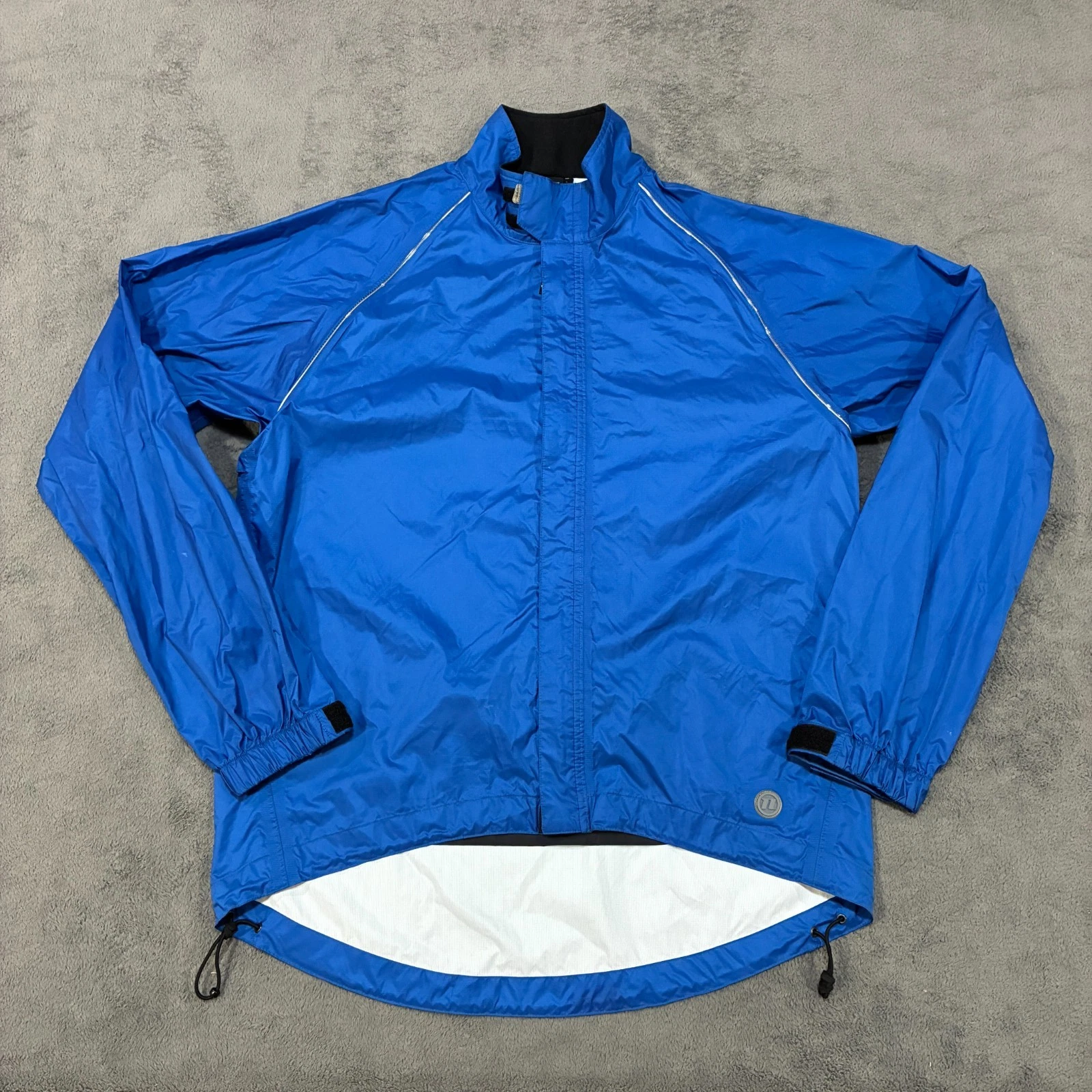 Novara Blue Long Sleeve Lightweight Windbreaker Full Zip Jacket Men's Size Large