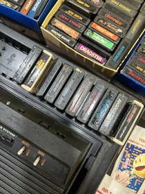 Atari 2600 System Bundle with Console, 99 Games, Large Untested Lot Controllers!