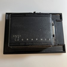 Graflex 23 graphic 120 Roll Film Holder for 4x5 Graflex Camera 📸 Untested zals