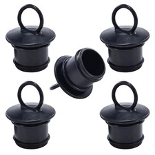 5 Pack PVC Boat Drain Plug 1.5 Inch Replacement Scupper Stopper Set