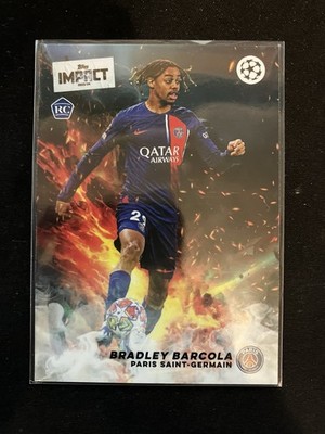 Bradley Barcola - Paris Saint-Germain 2023-24 Topps Impact RC