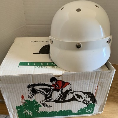 Vintage Lexington Equestrian Vented Schooling Helmet W/Original Box - SZ  6 7/8