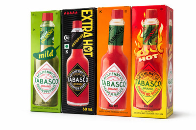 Tabasco Pepper Sauce 4x 60ml Mix Pack SPARPREIS Pfeffer Soße scharf Würzen
