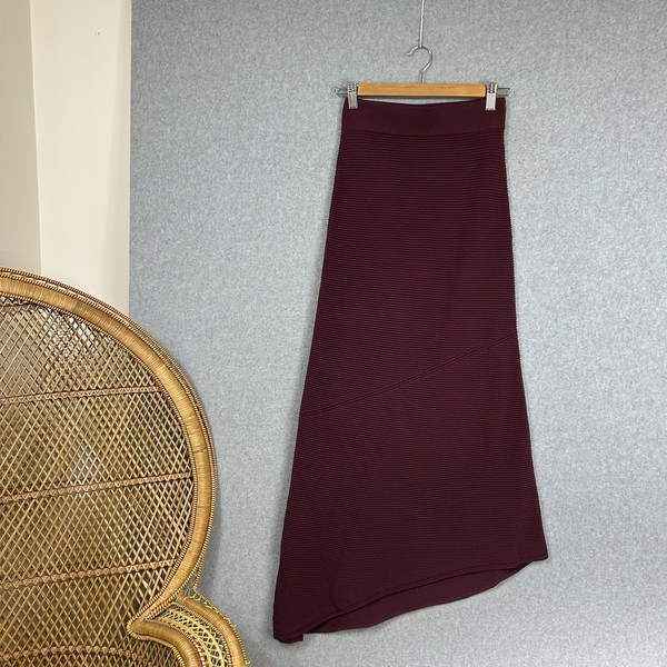 Portmans Skirt Maxi Long Asymmetrical Corporate Career Office Work Size XXS