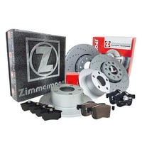 Zimmermann Sport Bremsen Bremsscheiben Vorne Hinten FüR Vw Golf 5 1K1 2.0 Gti