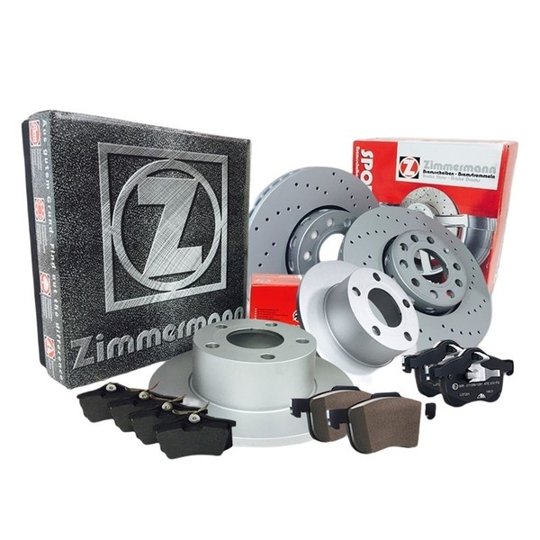 Zimmermann Sport Bremsen Bremsscheiben Vorne Hinten FüR Vw Golf 5 1K1 2.0 Gti-image