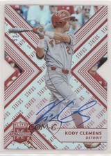 2018 Panini Elite Extra Edition Status Red Die-Cut 52/75 Kody Clemens Auto 09dw