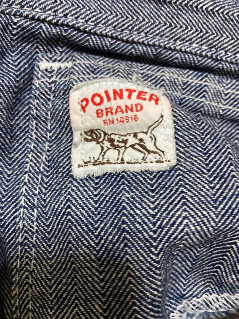 POINTER Herringbone Painter Pants W32 L32 Blue Wi… - image 8