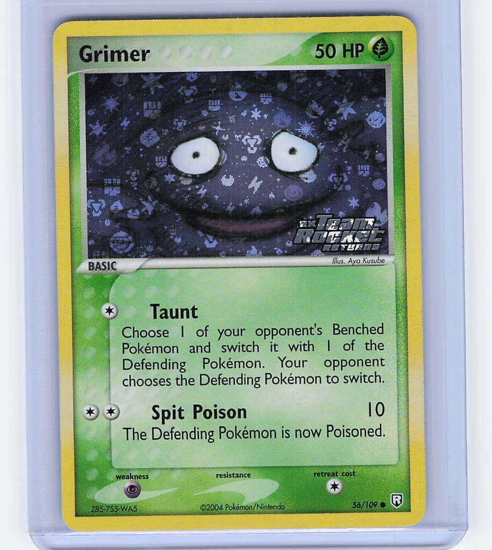 Pokémon TCG Grimer 56/109 Team Rocket Returns Reverse Holo (NM)