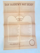 Vintage 1967 The Resurrection of Dan McGrew Full Newspaper Page