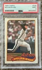 1989 Topps #530 Hall of Famer and Legend Nolan Ryan Houston Astros PSA 9 MINT 🔥