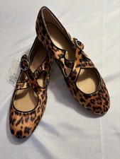 A New Day Women  s Leopard Print Flat Shoes Size 9.5 New