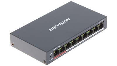 SWITCH POE DS-3E0109P-E/M(B) 8-PORTOWY Hikvision