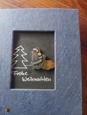 S&uuml;sser Weihnachtsmann Pin aus 925 Silber. Auch als Bild zu nutzen.