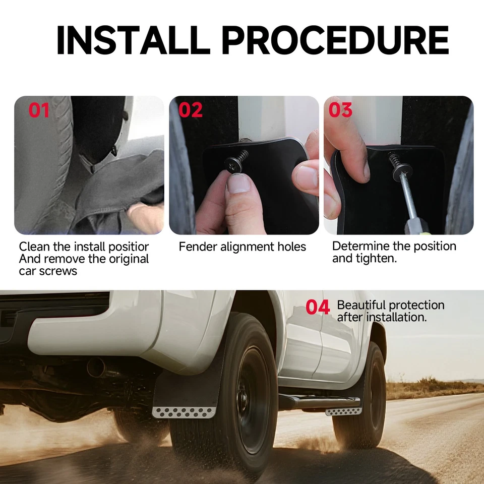 Guardabarros anchos para Chevrolet C/K 1500 2500 4 piezas guardabarros anchos Rally con reflector Foto 2 de 4