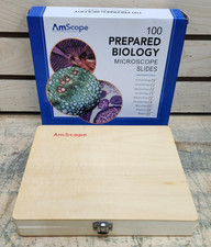 AmScope PS100D Prepared Microscope Slide Set for Basic Biological Science