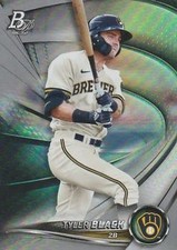 Tyler Black 2022 Bowman Platinum #TOP-71 Top Prospects Milwaukee Brewers