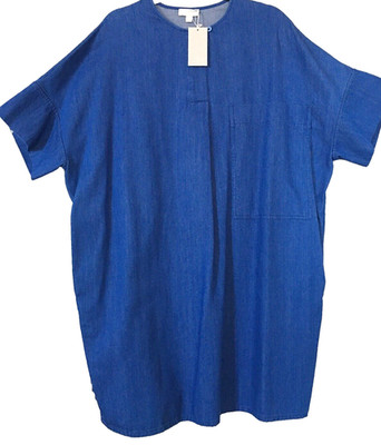 COS Cornflower Blue Twill Wedge Dress Medium NWT circa 2016