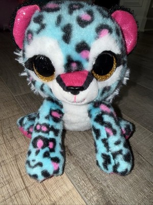 Zuru Coco Otto Turquoise Pink Leopard 6'' Plush Stuffed Animal  