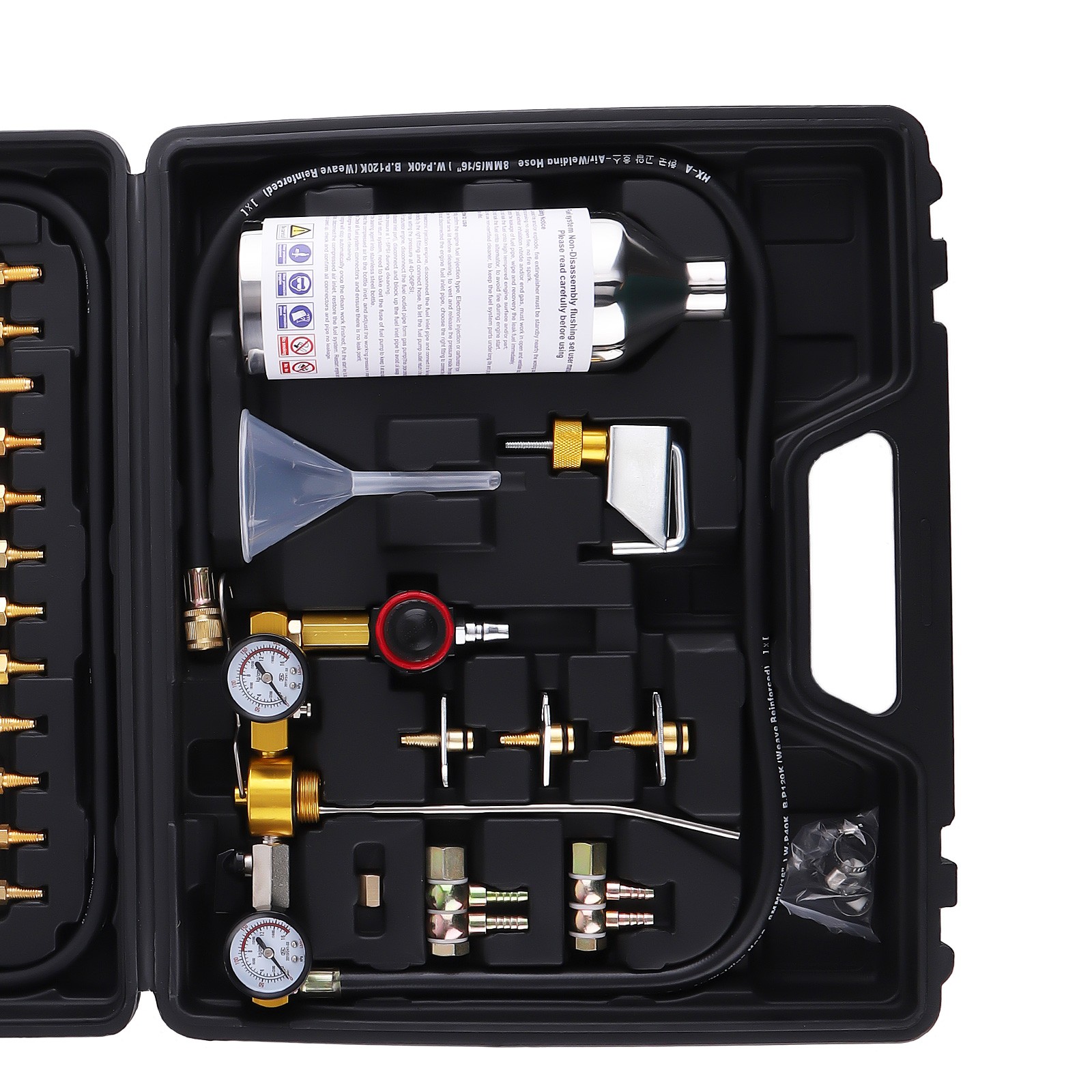 Fuel Injector Cleaner Kit for Gasoline Cars 600ml Tank No-Dismantle System
