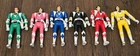 Lot of 6 VTG 1993 Mighty Morphin Power Rangers Flip Head Figures Toy Bandai