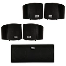 Acoustic Audio AA321B and AA35CB Indoor Speakers Home Theater 5 Speaker Set