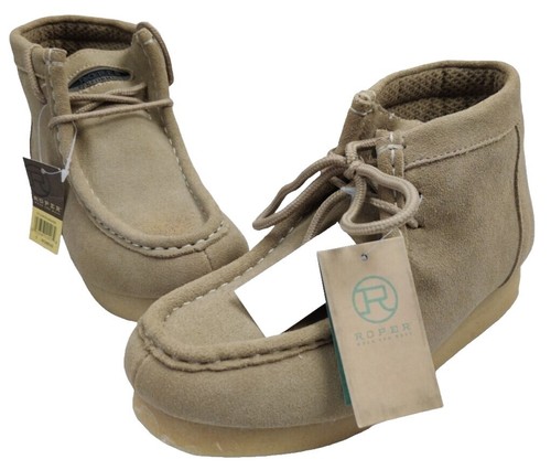 ROPER Crepe Mens Waxy Tan Leather Everett Ankle Boots chukka  display picture 2