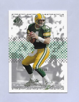 2002 Brett Favre Star Status #99/1150 SP Authentic Green Bay Packers #128