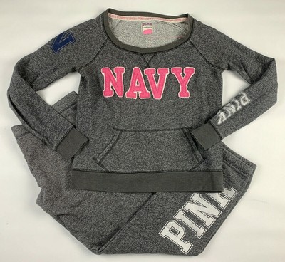 pink sweatsuit victoria secret