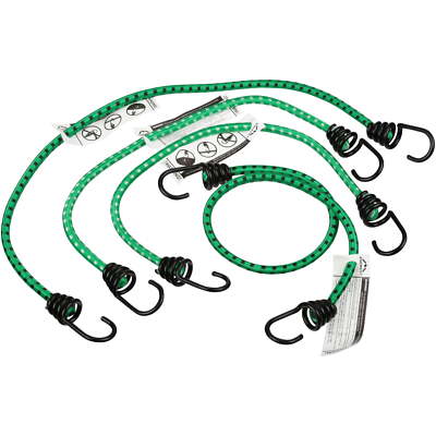 Ozark Trail  Rubber Bungee Cords Assorted 4 Pack, 2 - 18'' and 2 - 24''