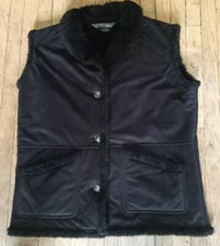 Tsunami Vest Wool Women's Size L Black Super Warm