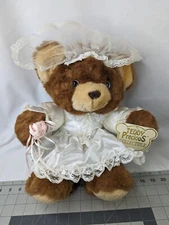 Teddy Precious Bear Plush Bride 16 Inch Dandee International Stuffed Animal Toy