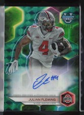 Julian Fleming 2023 Bowman Best University #BOA-JF Green Geometric Auto /15