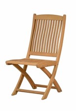 Teak Klappstuhl Portofino Klappbar Robust Gartenstuhl Balkon Holz Stuhl Sessel