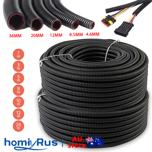 Flexible Conduit Cable Electrical Automotive Wiring Split Wire Loom
